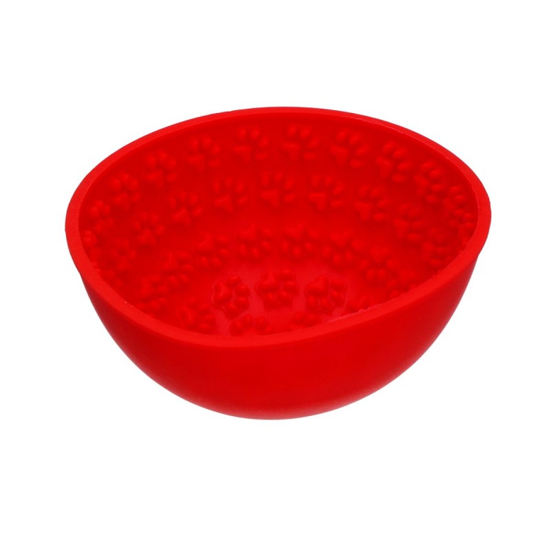 Slikkemåtte Wobble Bowl Rød Eat Slow Live Longer Slikkemåtte Wobble Bowl Rød Eat Slow Live Longer