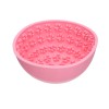 Slikkemåtte Wobble Bowl Pink Eat Slow Live Longer