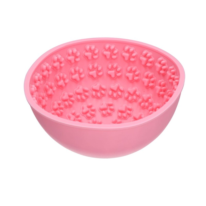 Slikkemåtte Wobble Bowl Pink Eat Slow Live Longer Slikkemåtte Wobble Bowl Pink Eat Slow Live Longer