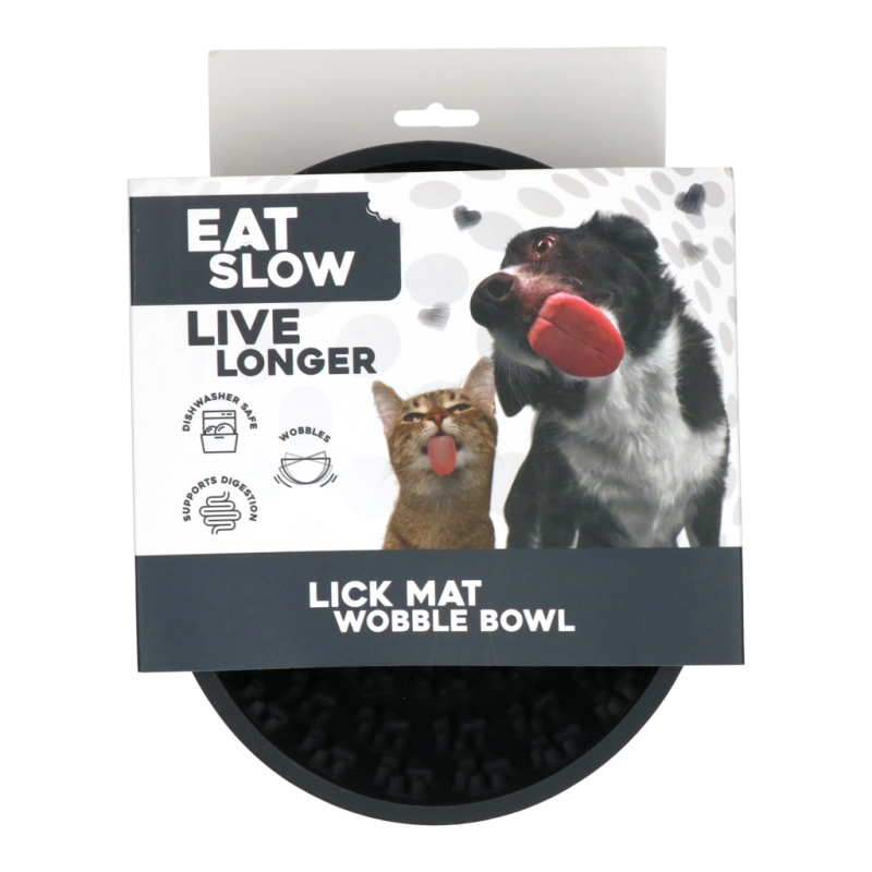 Eat Slow Live Longer Slikkemåtte Wobble Bowl Grå Eat Slow Live Longer Slikkemåtte Wobble Bowl Grå