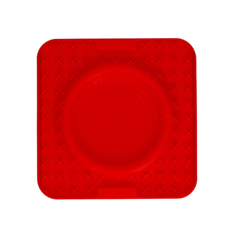 Slikkemåtte Wave Red Eat Slow Live Longer