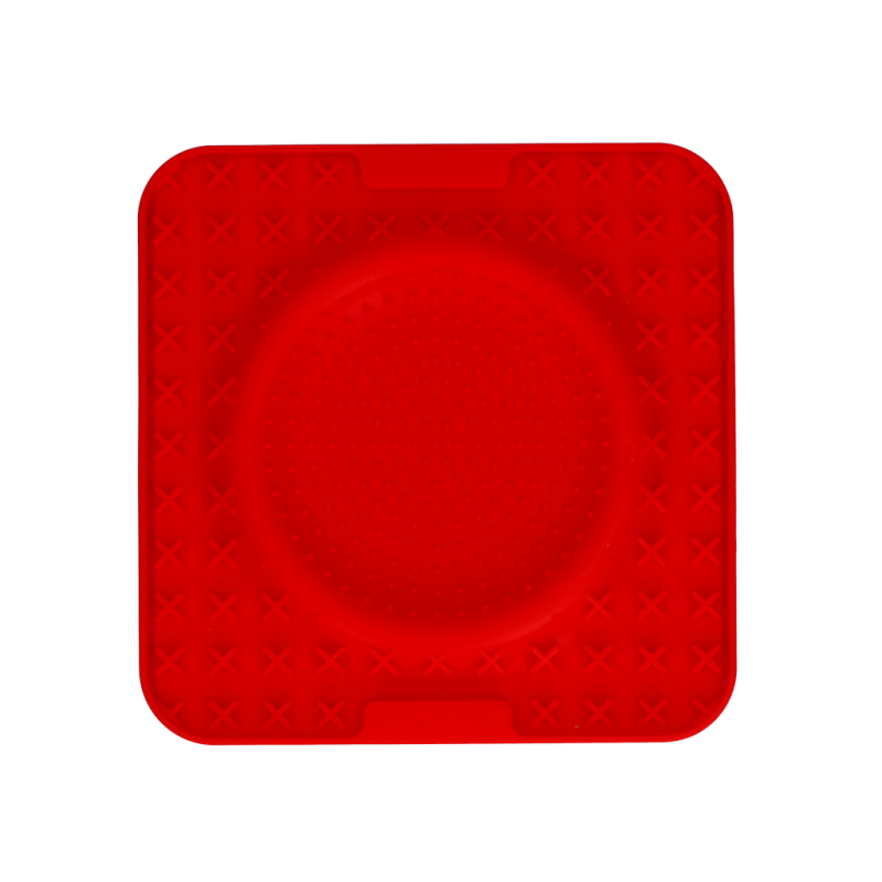 Eat Slow Live Longer Lick Mat Wave Red Eat Slow Live Longer Lick Mat Wave Red