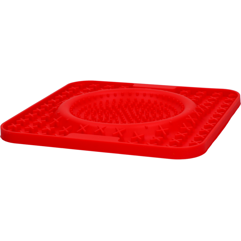 Eat Slow Live Longer Lick Mat Wave Red Eat Slow Live Longer Lick Mat Wave Red