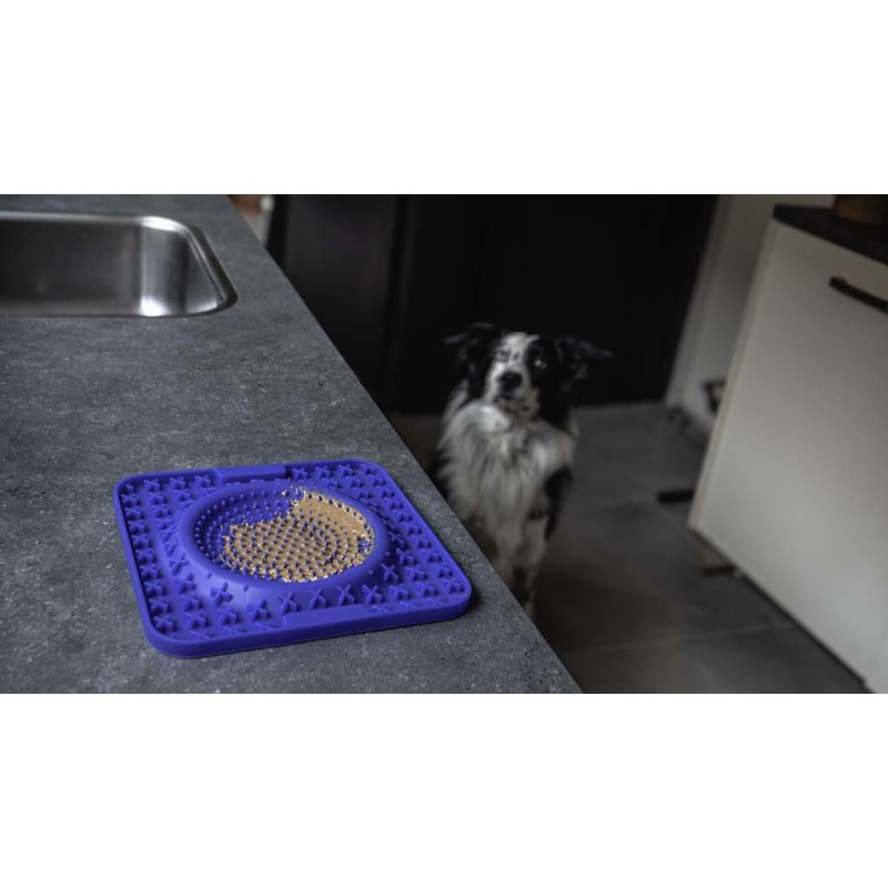 Eat Slow Live Longer Lick Mat Wave Blue Eat Slow Live Longer Lick Mat Wave Blue
