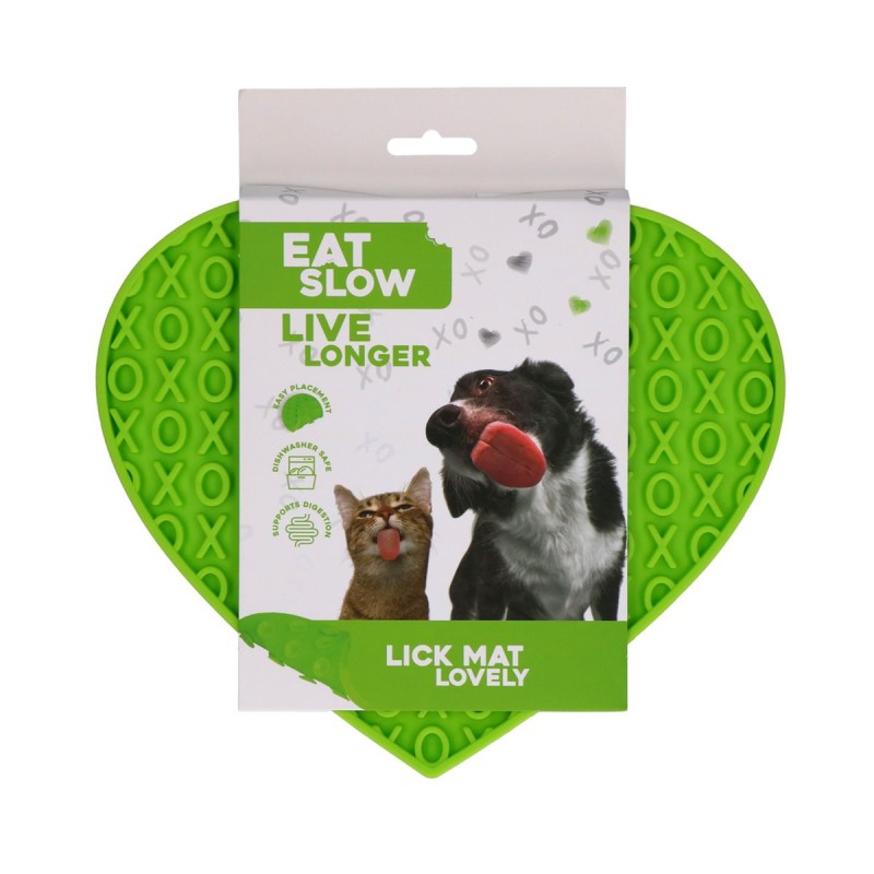 Slikkemåtte Dejlig Hjerte Grøn Eat Slow Live Longer Slikkemåtte Dejlig Hjerte Grøn Eat Slow Live Longer