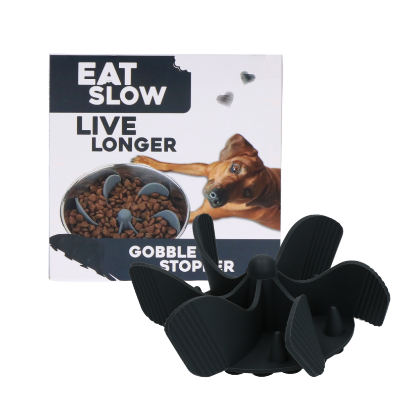 Eat Slow Live Longer Gobble Stopper Grå Eat Slow Live Longer Gobble Stopper Grå