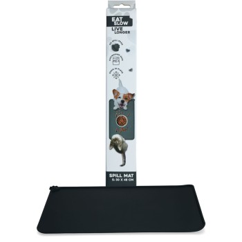 Spildmåtte S Grå Eat Slow Live Longer