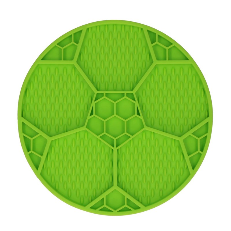 Slikkemåtte Fodbold Grøn Eat Slow Live Longer