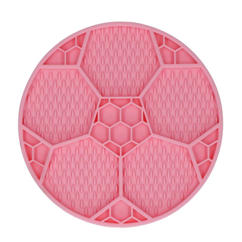 Slikkemåtte Fodbold Pink Eat Slow Live Longer