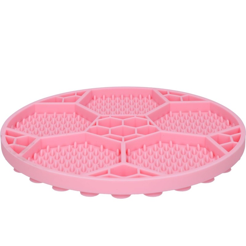 Slikkemåtte Fodbold Pink Eat Slow Live Longer