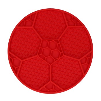 Slikkemåtte Fodbold Rød Eat Slow Live Longer Slikkemåtte Fodbold Rød Eat Slow Live Longer