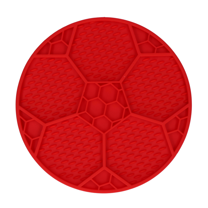 Eat Slow Live Longer Slikkemåtte Fodbold Rød Eat Slow Live Longer Slikkemåtte Fodbold Rød