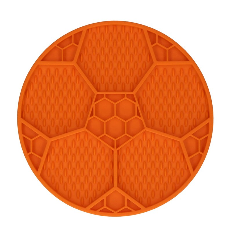 Slikkemåtte Fodbold Orange (Limited Edition EC) Eat Slow Live Longer