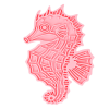 Eat Slow Live Longer Slikkemåtte Søhest Pink Eat Slow Live Longer Slikkemåtte Søhest Pink