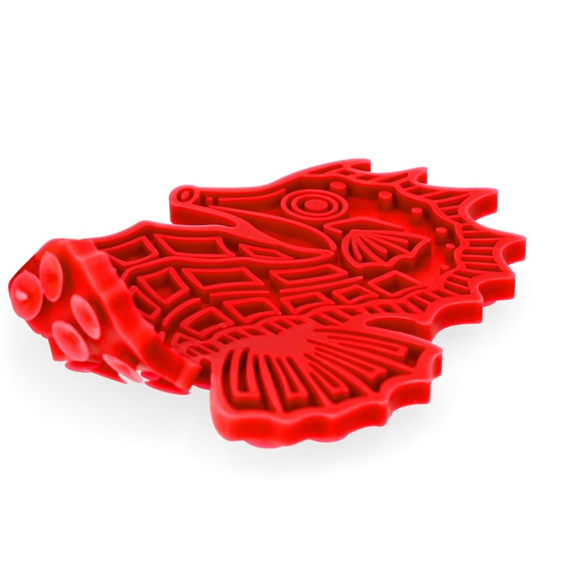 Slikkemåtte Søhest Rød Eat Slow Live Longer