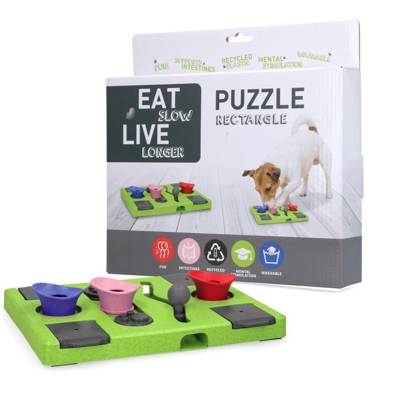 Puslespilrektangel Eat Slow Live Longer