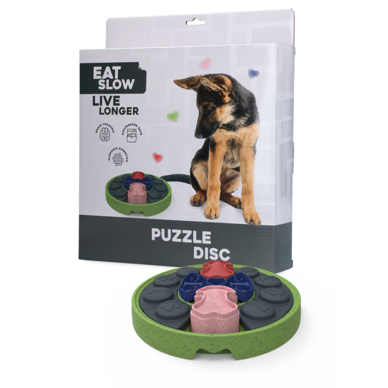 Eat Slow Live Longer Puslespilsdisk Eat Slow Live Longer Puslespilsdisk