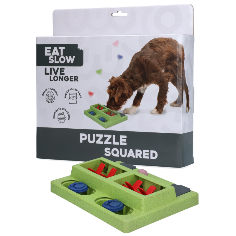 Eat Slow Live Longer Puslespil i kvadrat Eat Slow Live Longer Puslespil i kvadrat