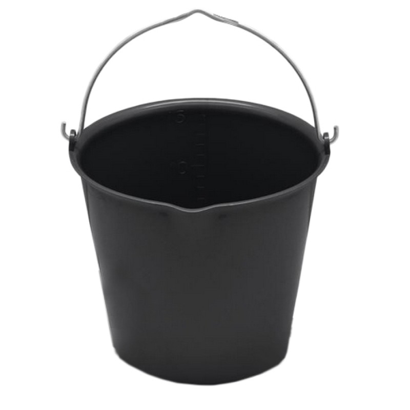 Spand 15 l med hældetud Sort L36cm Spand 15 l med hældetud Sort L36cm