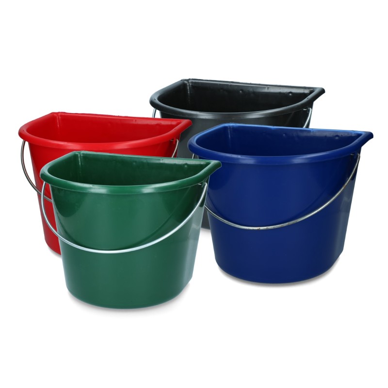 Spand med flad side 15 l Grøn L31cm Spand med flad side 15 l Grøn L31cm