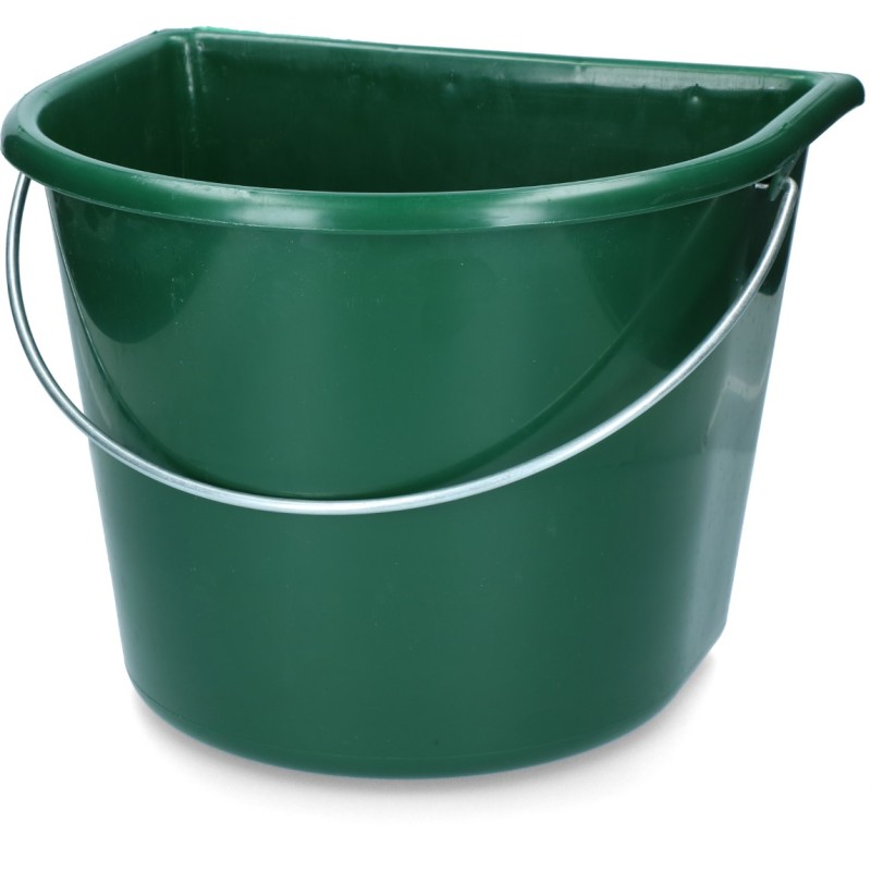 Spand med flad side 15 l Grøn L31cm Spand med flad side 15 l Grøn L31cm