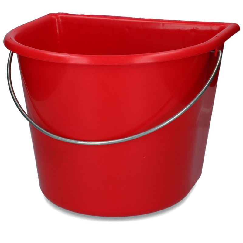 Spand med flad side 15 l Rød L31cm Spand med flad side 15 l Rød L31cm