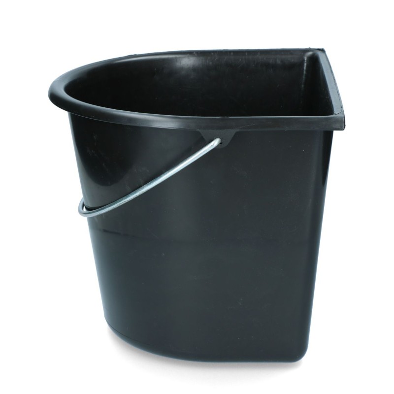 Spand med flad side 15 l sort L31cm Spand med flad side 15 l sort L31cm