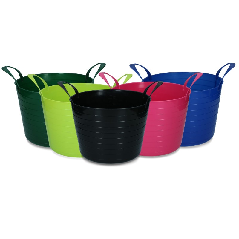 Spand V-Trug Flexi Blå 14 l Limegrøn L33cm Spand V-Trug Flexi Blå 14 l Limegrøn L33cm
