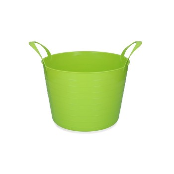 Spand V-Trug Flexi Blå 14 l Limegrøn L33cm