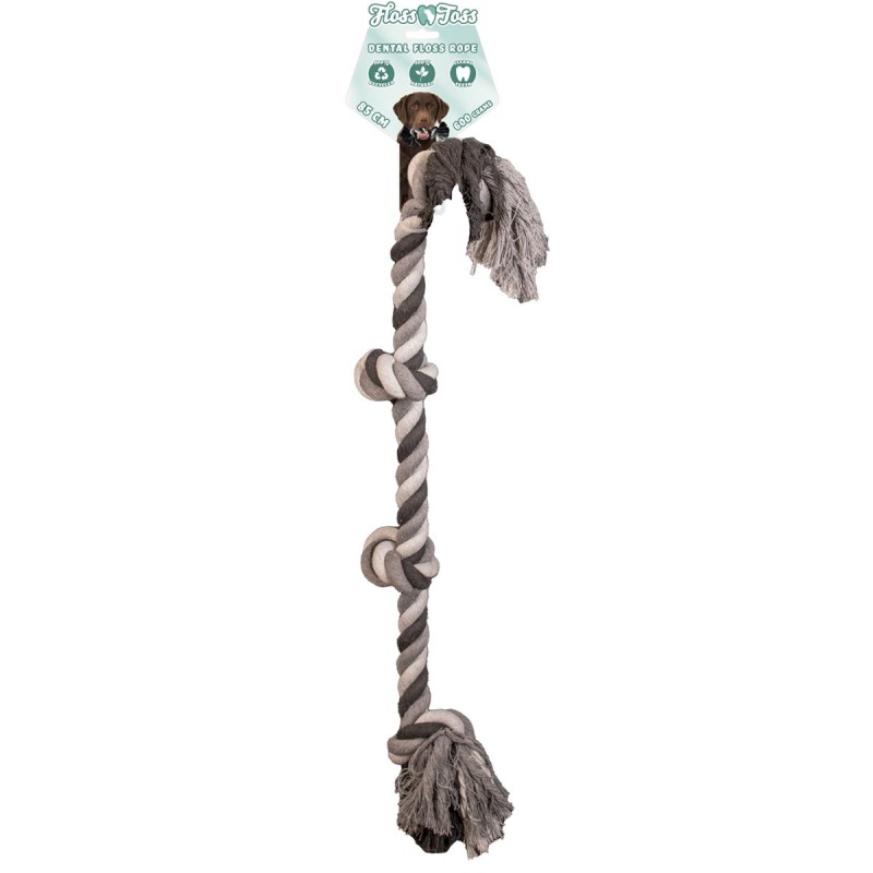 Tandtrådsslynge med 4 knuder - 85 cm Floss Toss