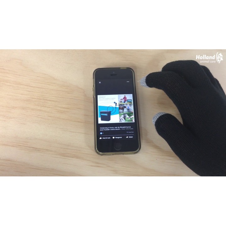 Ridehandsker Magic Touch Sort 1size4all