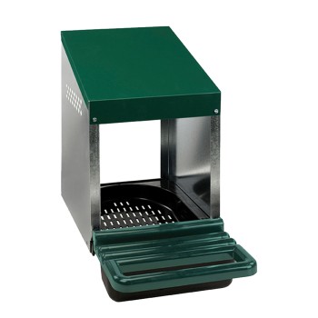 Æglæggerrede til fjerkræ, plastikgulv, 1 rum (op til 5 høner) L47cm Gaun