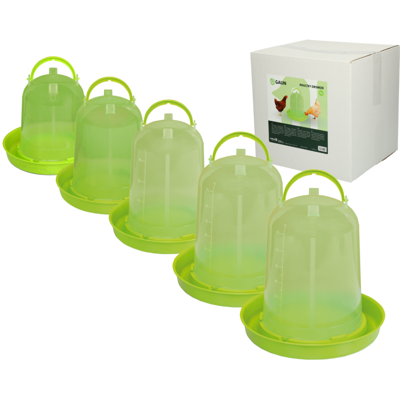 Gaun Drikkekar til fjerkræ, grøn citron, 8 l L31cm Gaun Drikkekar til fjerkræ, grøn citron, 8 l L31cm