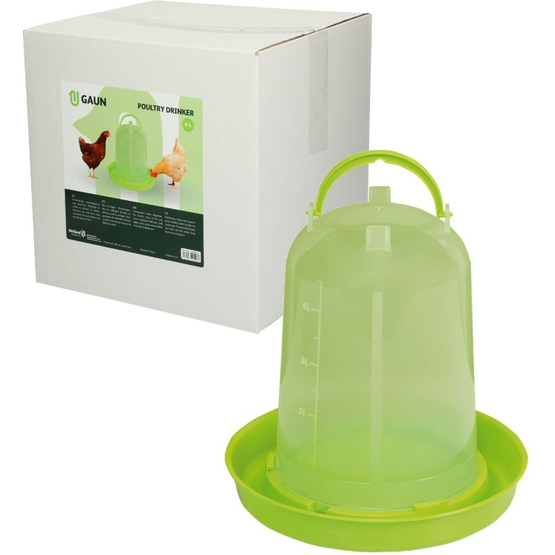 Drikkekar til fjerkræ, grøn citron, 5 liter Gaun