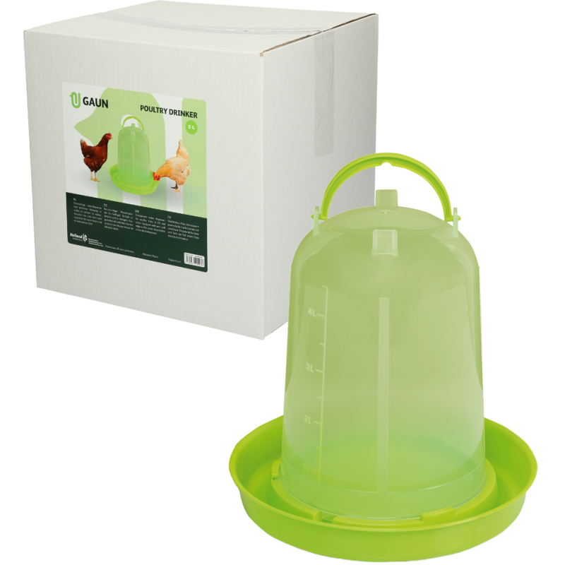 Gaun Drikkekar til fjerkræ, grøn citron, 5 l L30cm Gaun Drikkekar til fjerkræ, grøn citron, 5 l L30cm