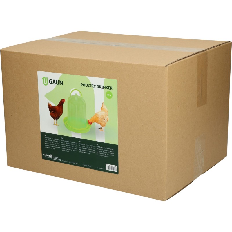 Gaun Drikkekar til fjerkræ, grøn citron, 8 l L31cm Gaun Drikkekar til fjerkræ, grøn citron, 8 l L31cm