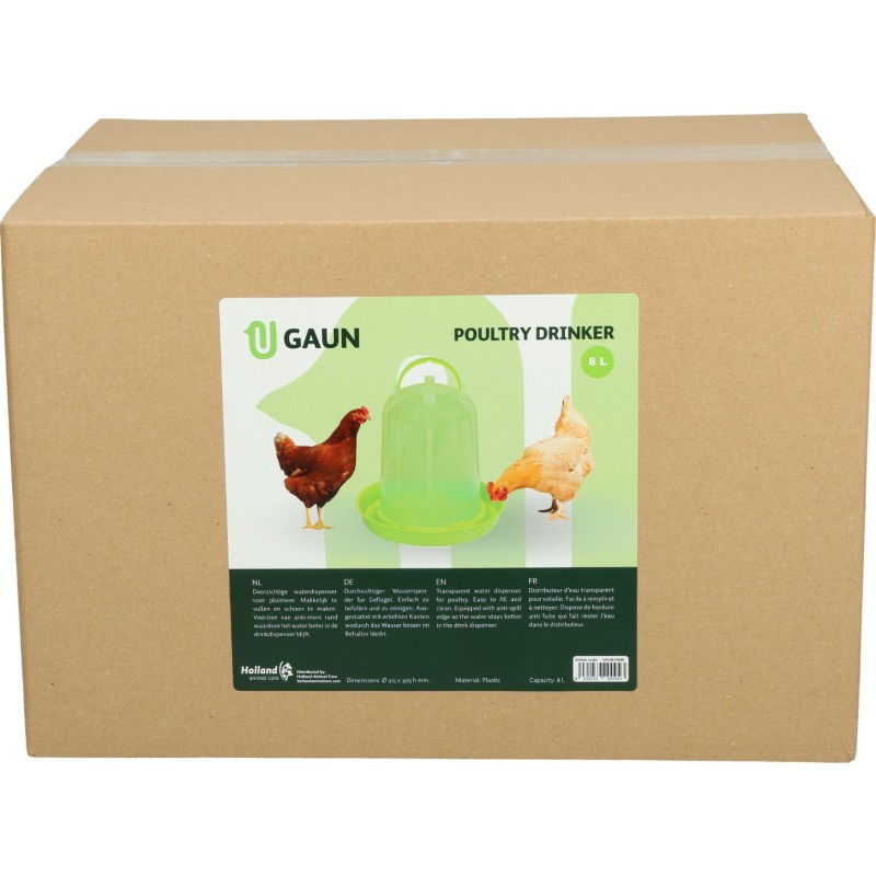 Gaun Drikkekar til fjerkræ, grøn citron, 8 l L31cm Gaun Drikkekar til fjerkræ, grøn citron, 8 l L31cm