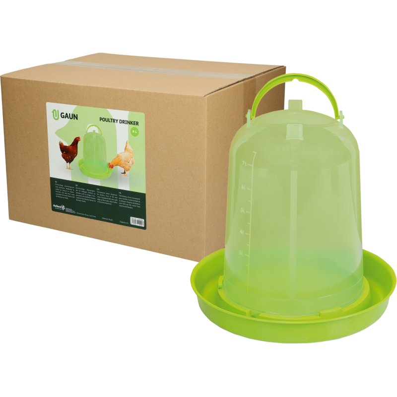 Gaun Drikkekar til fjerkræ, grøn citron, 8 l L31cm Gaun Drikkekar til fjerkræ, grøn citron, 8 l L31cm