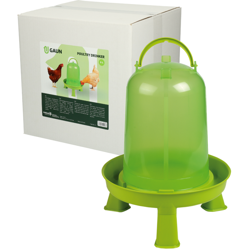 Gaun Drikkekar med ben til fjerkræ, grøn citron, 5 l L30cm Gaun Drikkekar med ben til fjerkræ, grøn citron, 5 l L30cm