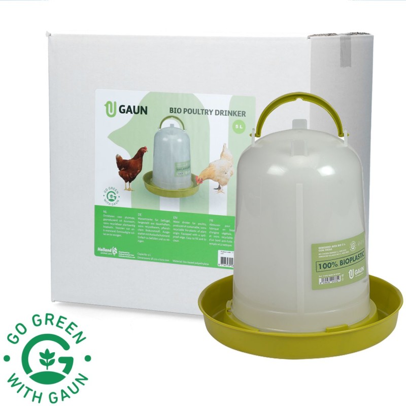 Drikkekar til fjerkræ Bio Grøn Citron 5 liter Gaun