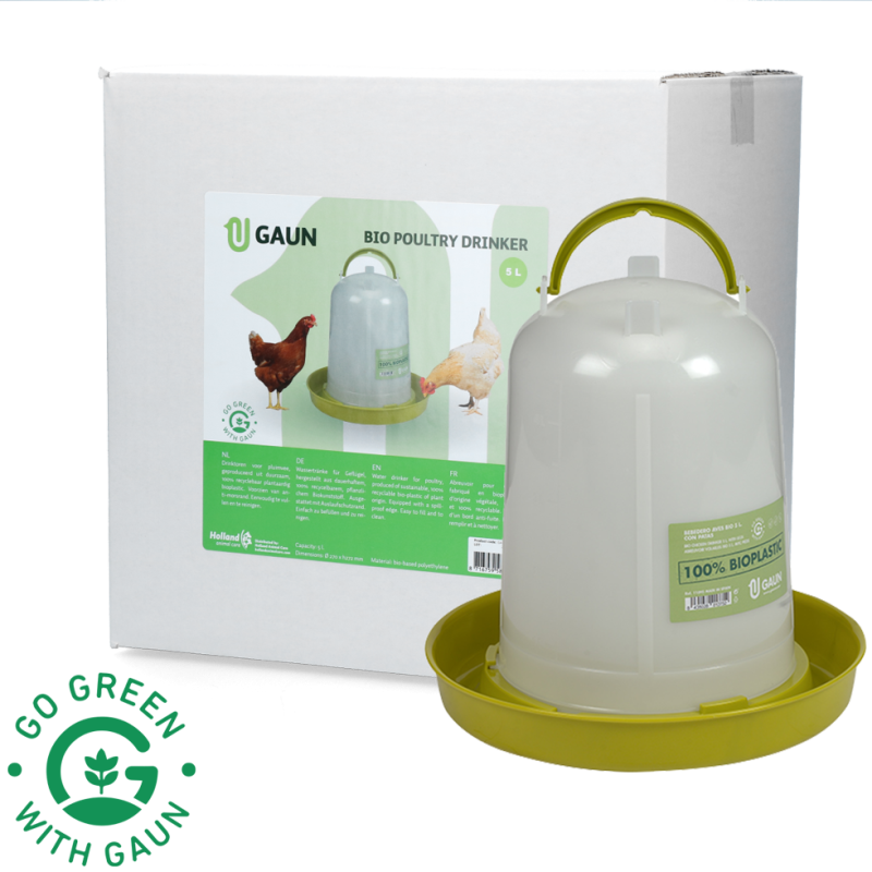 Gaun Drikkekar til fjerkræ Bio Grøn Citron 5 l L30cm Gaun Drikkekar til fjerkræ Bio Grøn Citron 5 l L30cm