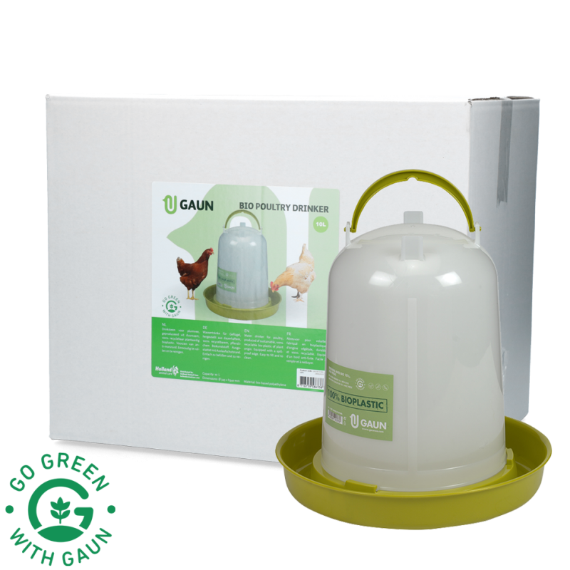 Gaun Drikkekar til fjerkræ Bio Grøn Citron 10 l L42cm Gaun Drikkekar til fjerkræ Bio Grøn Citron 10 l L42cm