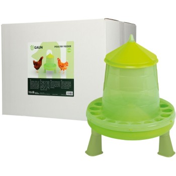 Fjerkræfoderautomat med ben, grøn citron, 4 kg  Gaun