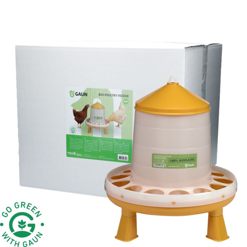 Fjerkræfoderautomat med fødder Bio Green Lemon 8 kg Gaun