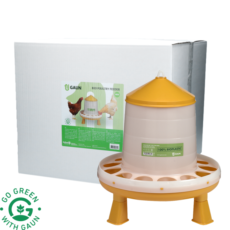 Gaun Fjerkræfoderautomat med fødder Bio Green Lemon 8 kg L47cm Gaun Fjerkræfoderautomat med fødder Bio Green Lemon 8 kg L47cm