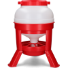 Gaun Fjerkræfoderautomat med ben, rød, 20 l L38cm Gaun Fjerkræfoderautomat med ben, rød, 20 l L38cm