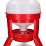 Fjerkræfoderautomat med ben, rød, 20 l liter Gaun Imperial Hopper