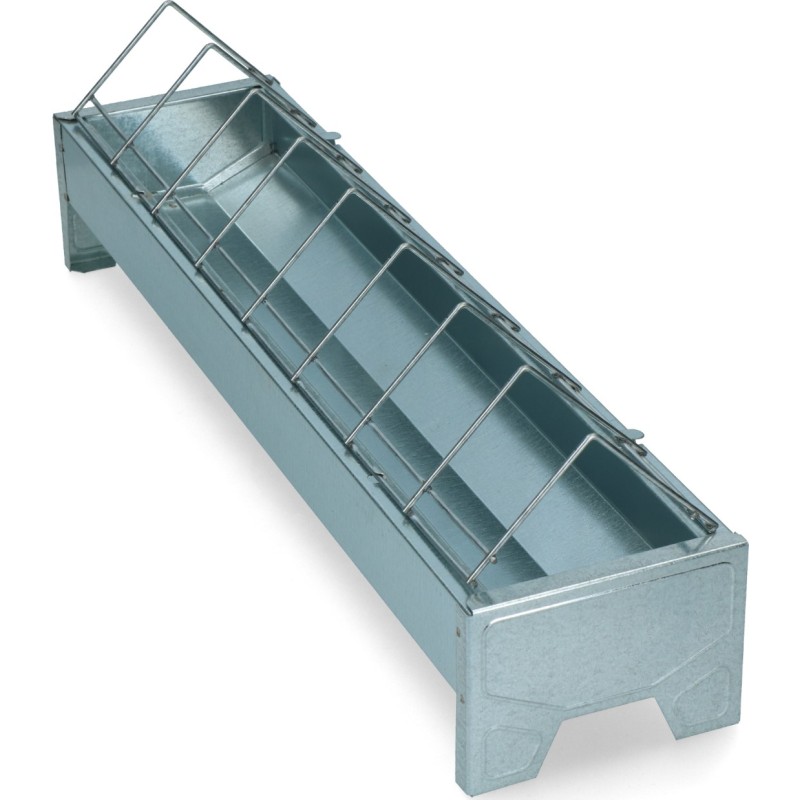 Gaun Fjerkræfoderautomat galvaniseret metal L50cm Gaun Fjerkræfoderautomat galvaniseret metal L50cm