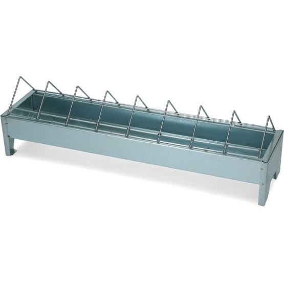 Fjerkræfoderautomat galvaniseret metal L50cm Gaun