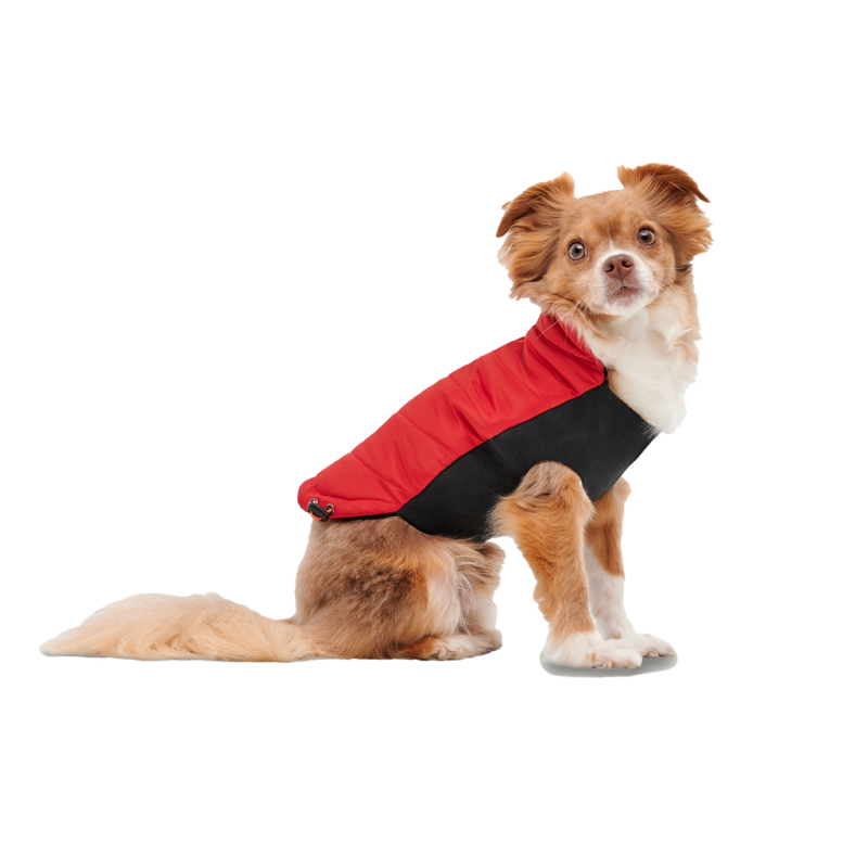 Goo-eez Mock Neck Signature Wrap Jakke XS Rød/Sort Goo-eez Mock Neck Signature Wrap Jakke XS Rød/Sort